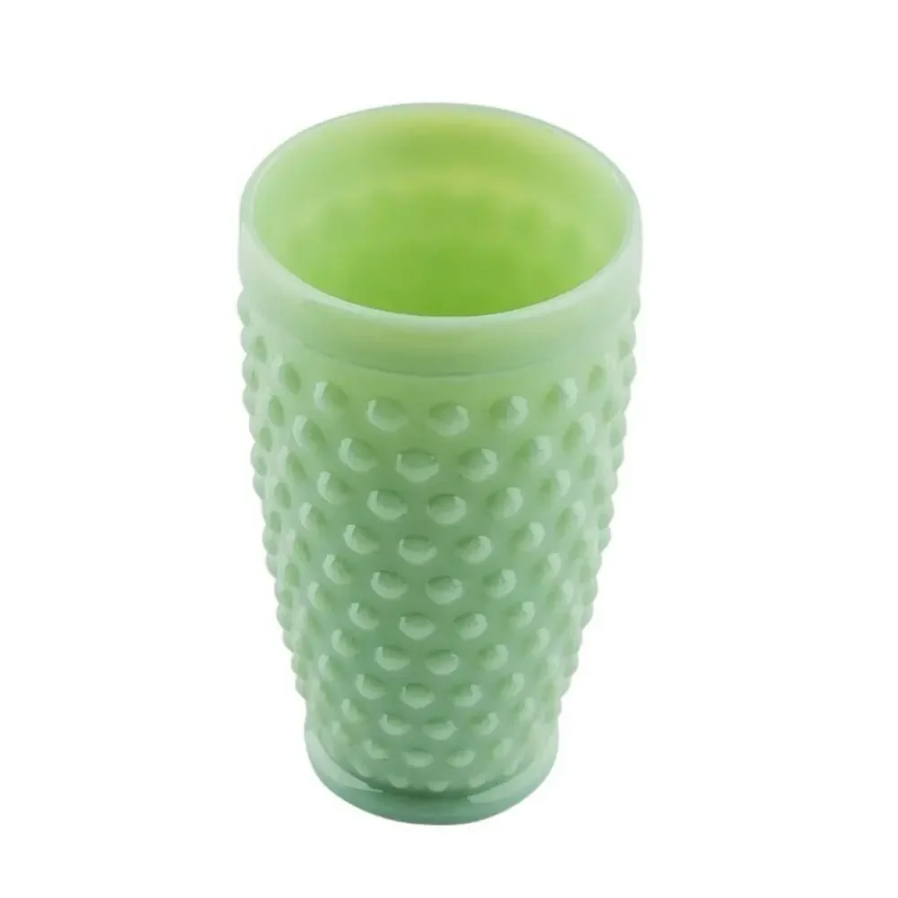 Jadeite Vase Hobnail 14 0z Tumbler Glass New Condition
